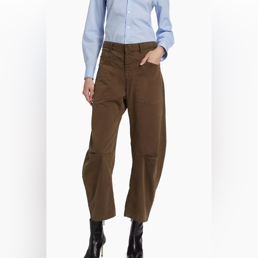 Nili Lotan Shon Pant in brown denim size 00